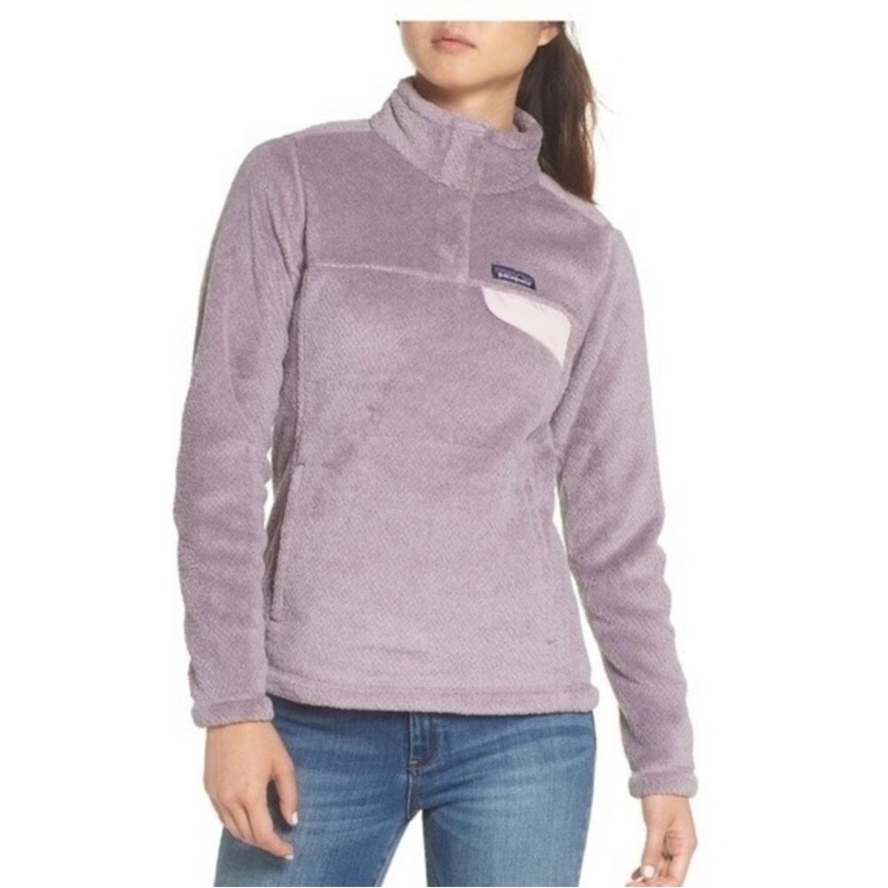 Patagonia Women's Re-Tool Snap-T® Pullover in Smokey Violet Glaze Purple X-Dye
